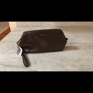 Coach Brown Leather Wristlet